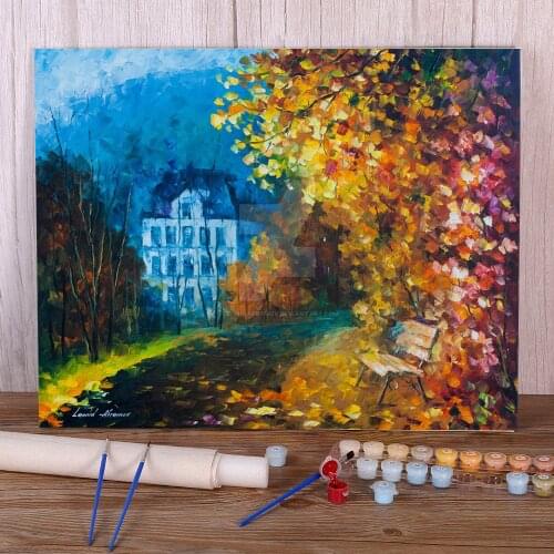 Melancholy Morning Painting By Numbers Complete Kit Acrylic Paints 50*70 Oil Painting Home Decor Crafts Adults Art