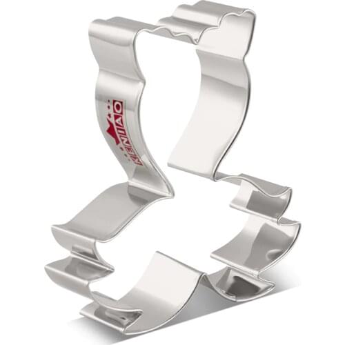 KENIAO Mermaid Tail Cookie Cutter - Ocean Whale Tail Biscuit / Pastry / Bread Cutter - 9 x 9.5 cm - Stainless Steel