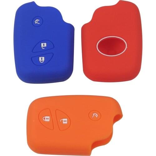 Kutery 10PCS Silicone Colorful Remote Key Case 3BTN For Lexus CT200h ES 300h IS250 GX400 RX450h RX270 RX350 LX570 Protection