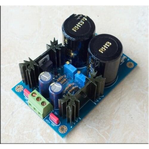 LM317 LM337+TL431 amplifier high precision Low Noise linear regulated power supply board DIY kit PCB Finished board