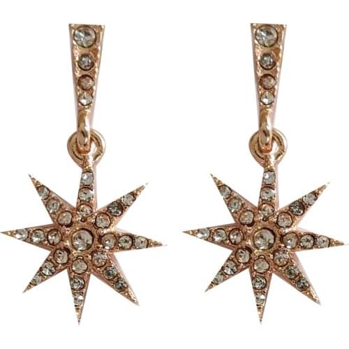 10 pair / lot fashion jewelry accessories new design metal star earrings