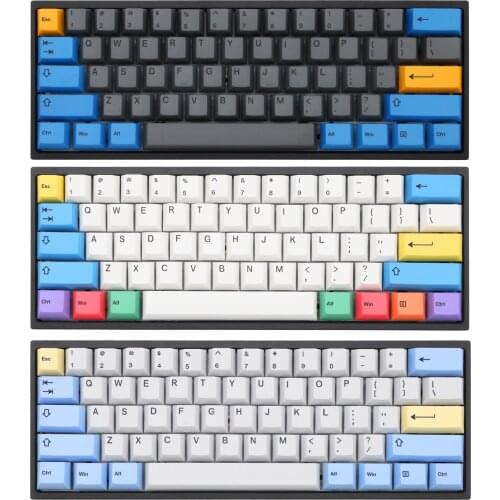 Cherry profile Dye Sub Keycap Set thick PBT Symbiosis Chalk Pegaso for keyboard gh60 satan 60 poker 87 tkl 104 ansi