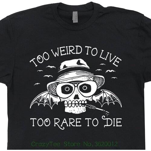 New Fashion For Men Short Sleeve Hunter S Thompson T Shirt Fear And Loathing In Las Vegas Gonzo Shirtmandude