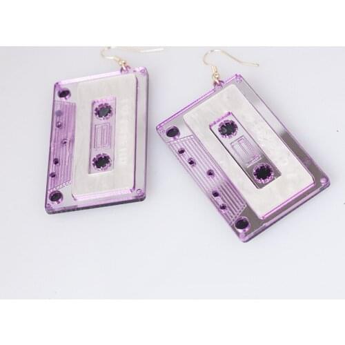 New Fashion Acrylic Tape Earrings For Women Girl Personality Geometric Drop Earrings Exaggerated Night Club Party Earing Jewelry