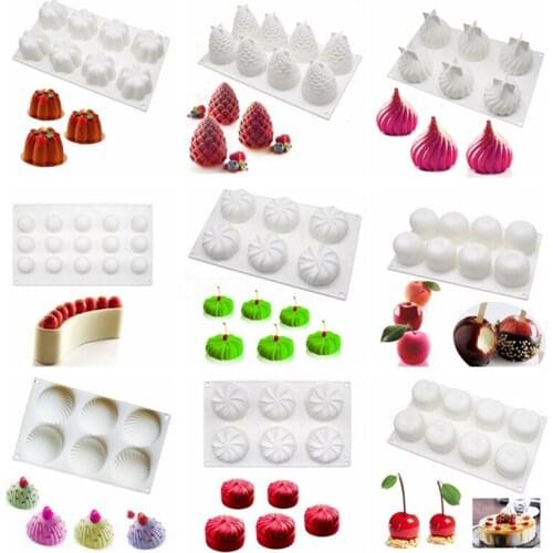 New DIY Silicone Fondant Cake Mold Dessert Mousse Chocolate Pastry Mould Baking Tool