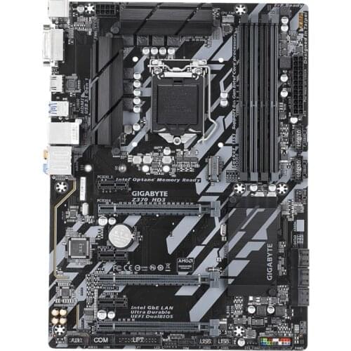 Used original For Gigabyte GA-Z370 HD3 Z370 HD3 Motherboard LGA1151 DDR4 Z370 Support i3 8100 i5 8500 I7 8700K