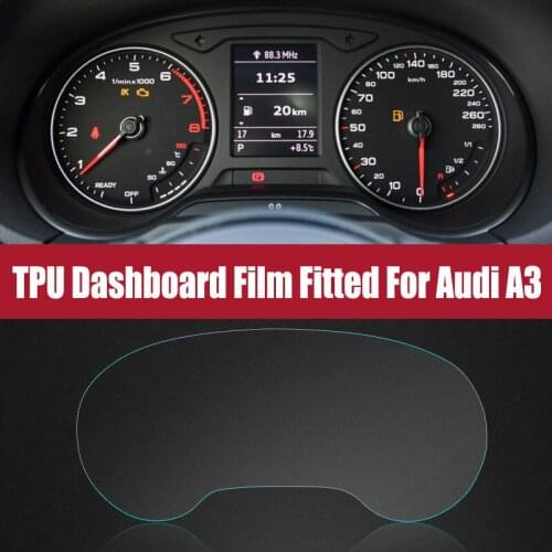 Interior Transparent TPU Navigation Display Instrument Panel Precut Screen Protector Film Sticker Cover Fit For Audi A3