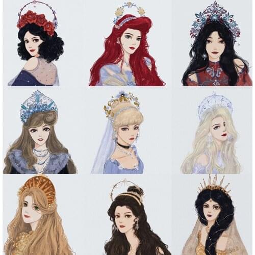 Self-adhesive Wall Stickers 2021 Lovely Princess Poster Wall Art Painting Wall Pictures Home Decor Living Room Decoration