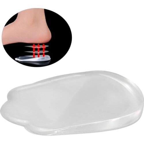 1 Pair Silicone Shoes Insoles Heel Lift Insert Pad Cushion O/X Legs Posture Correction Foot Protective Insoles Shoe Pads