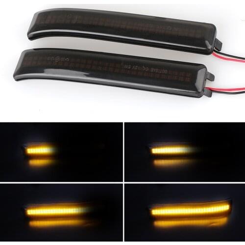 LED Side Wing Dynamic Turn Signal Light Flowing Rearview Mirror Indicator Blinker Lamp 2Packs For Ford F150 Raptor 2010-2014