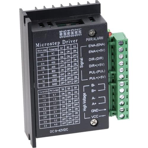 TB6600 42/57/86 Stepper Motor Driver Controller Upgraded Version 4A 9~42V 32 Segments TTL 16 Micro-Step CNC