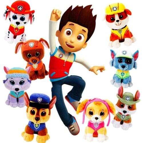 Ty Beanie Animals Dog Plush Toy Skye Rocky Chase Marshall Everest Zuma Rubber Tracker Stuffed Animal Toy Collection Gift