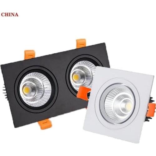 Vierkante Dimbare Verzonken Cob Led Downlights 7W 9W 12W Led Plafond Spot Verlichting AC85-265V Led Plafond Lampen indoor Verlic