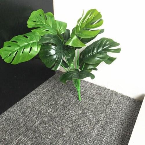 High Quality Artificial Plant Green Turtle Leaf Garden Home Decoration Mexican Autumn Decoration Artificial Grass Plant
