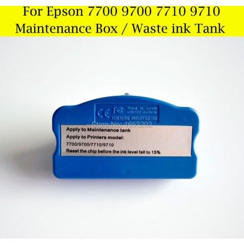 1 PC Maintenance BOX Tank Chip Resetter For Epson 7700 9700 7710 9710 Printer Waste ink Tank