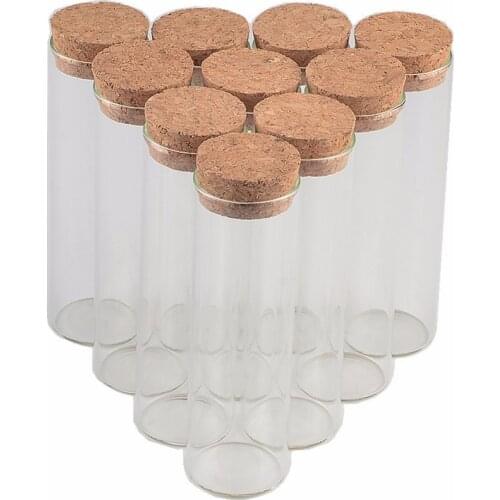 30*120mm 60ml Tiny Small Empty Test Tube Cork Bottles Vials For Wedding Decoration Christmas Gifts 50pcs/lot