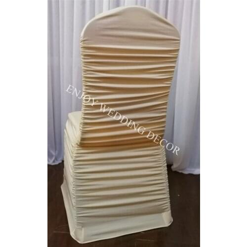 40pcs YHC#11 lycra spandex ruffle rouched chair cover high quality chair cover