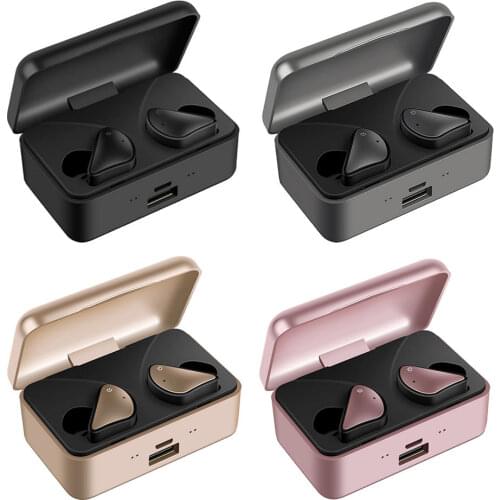Bluetooth 5.0 Wireless Earbuds with Charging Case TWS Stereo Headphones in Ear Headset HiFi Stereo Deep Bass Sound for Sport