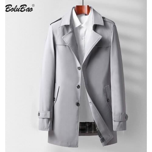 Мужские длинные тренчи Bolubao China At AliExpress