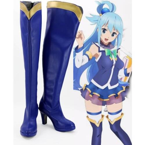 Anime Kono Subarashii Sekai ni Shukufuku o! in the life wo Aqua Cosplay Boots shoes