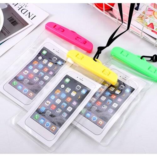 Waterproof Phone Pouch Drift Diving Swimming Bag Underwater Dry Bag Case Cover For Phone Water Sports Beach Pool Skiing 6 inch