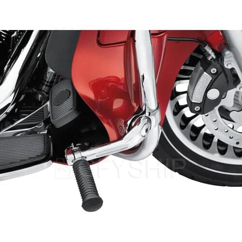 For Indian Chief For Harley All Models Goldwing Long Angled Adjustable Highway Foot Rests Mount Bracket 1-1.25" Footpeg Support