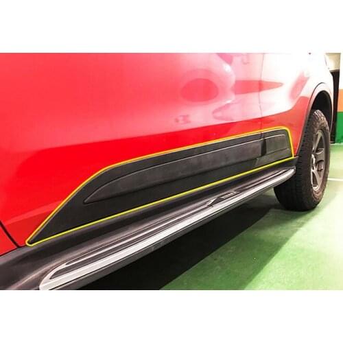 For Suzuki Vitara 2015-2019 widening Soft pp material 4pcs car Door friction protection strip,scuff plate,protection trim