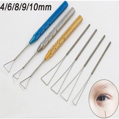 Double eyelid designer shaper triangle beauty plastic surgery Korean type 4/6/8/9/10mm short handle simulator