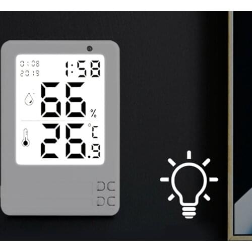 Intelligent automatic backlight luminous electronic digital thermometer and hygrometer LCD indoor thermometer for household use