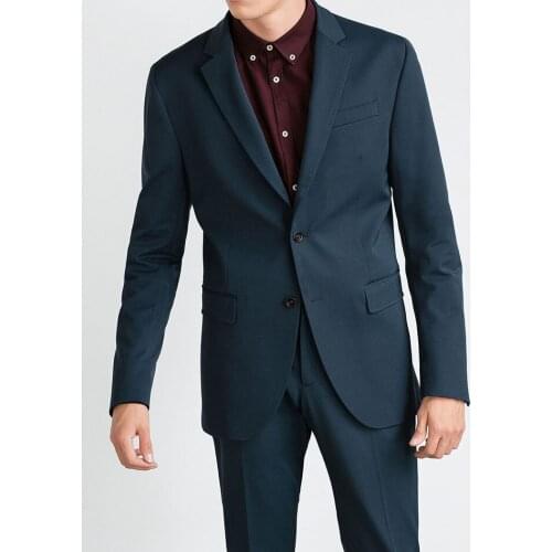 Custom Made Navy Blue Wedding Suits For Men, Bespoke Navy Mens Suits Wedding Groom,Tailor Made Navy Blue Men Suits With Pants