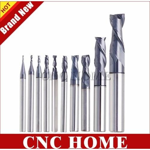 1pc 2 Flutes Tungsten Steel Carbide End Mills Fraise Metal Milling Cutters CNC Endmills Tool