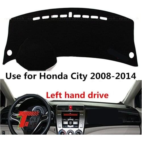 Taijs Left hand drive Car Dashboard Cover Dash Mat Dash-mat for Honda City 2008 2009 2010 2011 2012 2013 2014 Dash Pad Carpet