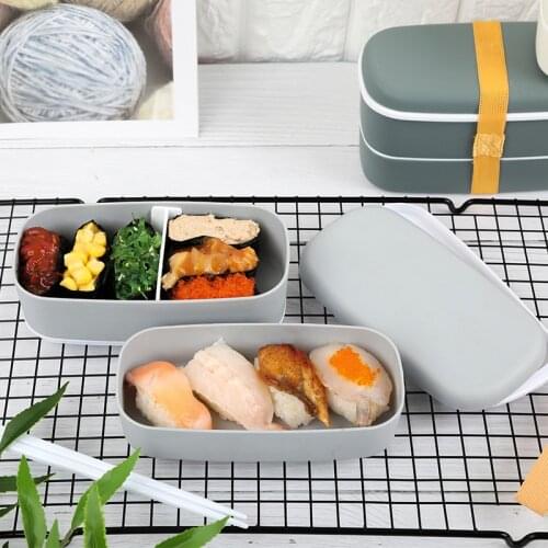 High Capacity Lunch Box With Cutlery Health Material Food Container Travel Hiking Camping Office School Portable Kids Bento Box