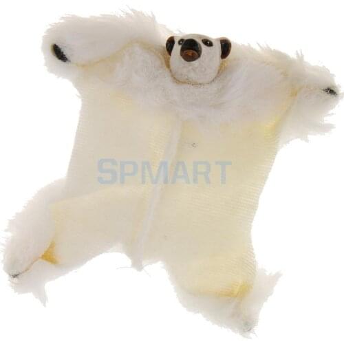1/12 Scale Fabric Bear Rug Floor Covering Carpet Dollhouse Miniature Furniture Accessories