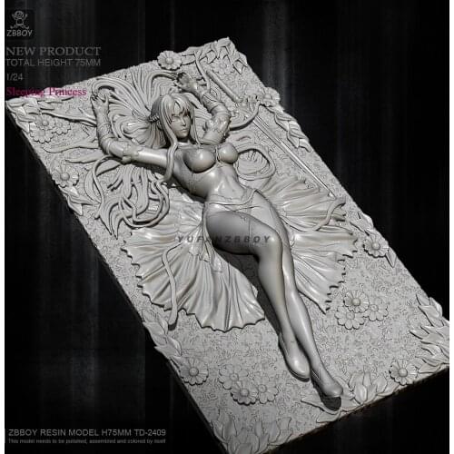 60MM Resin model kits figure colorless and self-assembled TD-2409