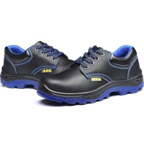 Steel Cap Working Shoes Black Genuine Leather Boots Men Safety Shoe for Man Work Boots Plus Size Men Sicherheitsschuhe Damen