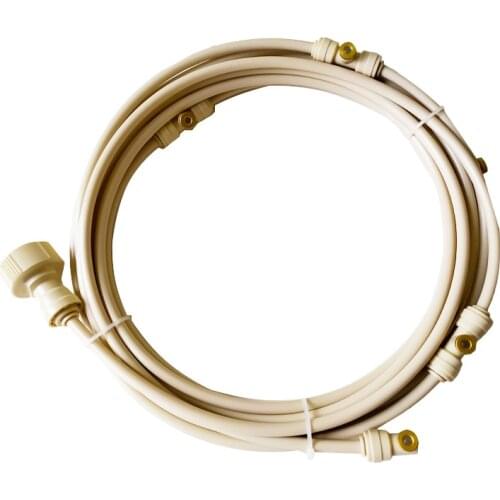 6M-18M fog System Beige Outdoor Misting Cooling System 1 Kit for Garden Flowers Watering Irrigation Fog Misting spray Lines