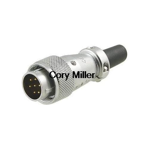 Welding 7 Pins Core Aviation Circular Connector Plug 400V 5A
