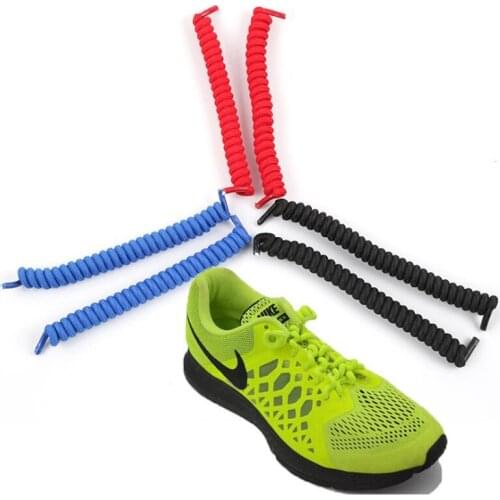 Free Spring lace New Creative Shoelaces Elastic Silicone Shoelaces For Shoes Creative Shoelace No Tie Shoe Laces