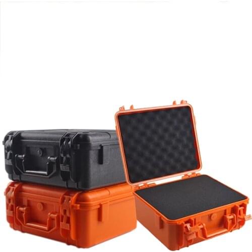Impact Resistant Safety Case Suitcase Toolbox File Box Equipment Camera Case Tool Case with Pre-cut Foam Lining 28x23x15.5cm
