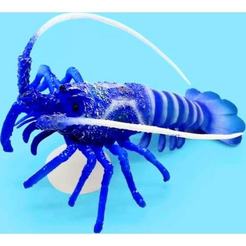 Fish tank decoration aquarium landscaping accessories plastic night light simulation lobster