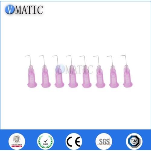 High Quality 90 Degree Bent Dispensing Needle Tips Glue Sealants 30G Needle Blunt Tips Glue Adhesive Dispenser Needles x 100pcs