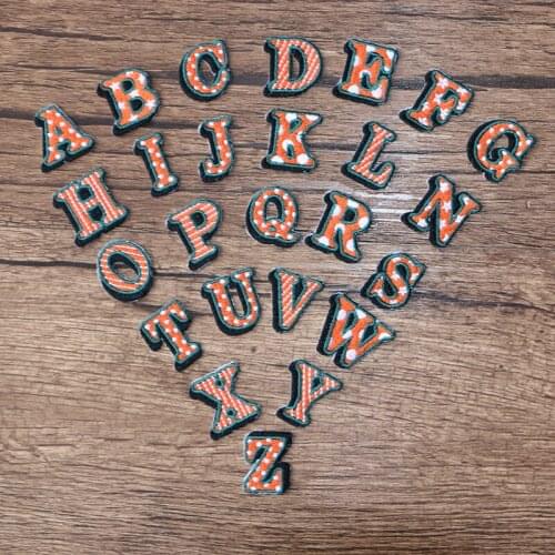 3D High-quality Shadow Rimless Letter "A-Z" Icon Embroidered Applique Patches for Clothing DIY Iron on Badge on the Backpack