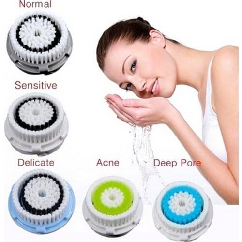 200Pcs/Lot 2017 Compatible Replacement Brush Heads Facial Cleansers Brush Head For Acne Sensitive Cleaning Fashion Sale