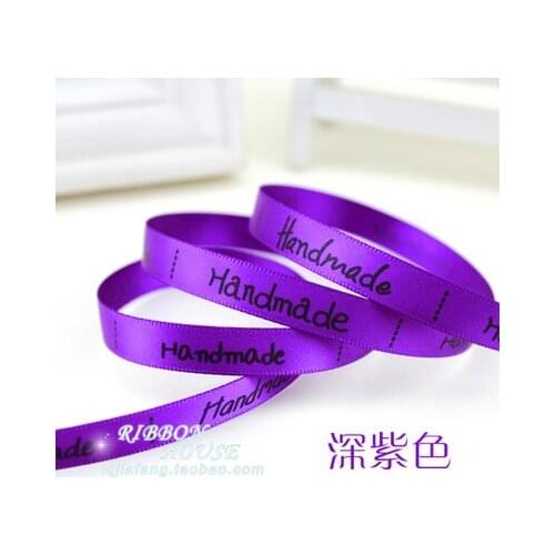 3/8''(10mm) Purple Lavender Handmade Printed grosgrain ribbon colored romantic ribbon gift wrap ribbons 9 Colors Mixed 2meters