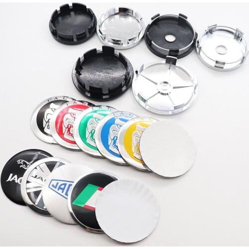 4pcs 56mm 60mm 65mm 68mm Car Logo Wheel Center Hub Cap Auto Rim Badge Cover Decal Refit Decoration Emblem Sticker Accessories JB