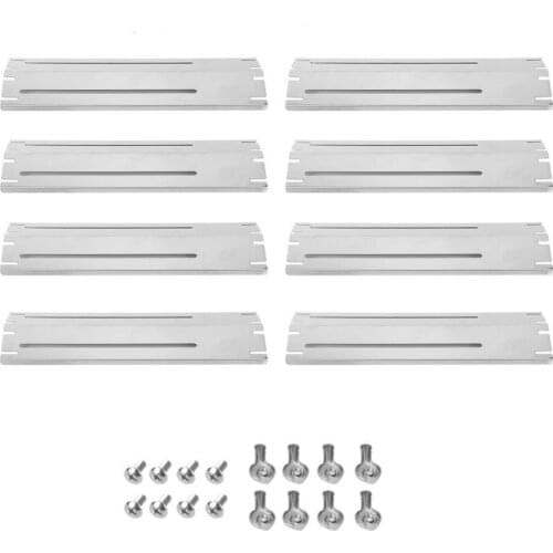 4Pcs Universal Adjustable Porcelain Coated Grill Heat Plate Shield Burner Cover газовая плита походная Outdoor Stove мангал