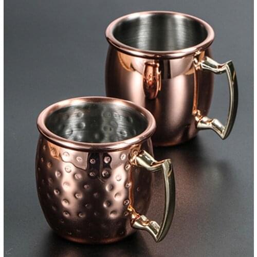 60ml Moscow Mule Mug Stainless Steel Beer Wine Water Milk Coffee Cup Creative Drinkware Gift