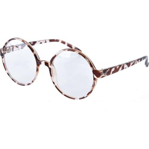 Agstum Multi Round Eyeglass Frame Clear Lens Black Brown Leopard Blue Frame Optical Spectacles Glasses Prescription