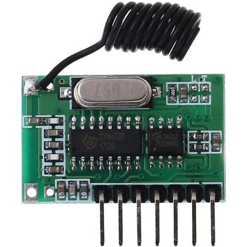 AK-06C Wireless Wide Voltage Coding Transmitter Decoding Receiver 4 Channel Output Module for 315/433Mhz Remote Control